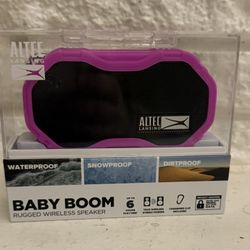 Altec Lansing Baby BoomWireless Portable Bluetooth Speaker, Pink