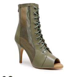 Burju Open Toe Ankle Boot Heel 