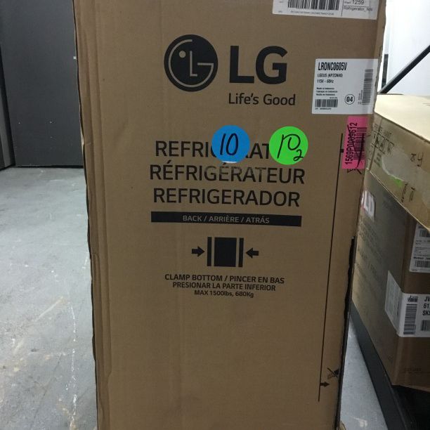 Lg Stainless steel Mini Fridges (Refrigerator) 20 5/8 Model LRONC0605V - 2637
