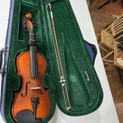 Vintage Harmonia Violin Bow Is In Great Condition This Violin Is In Excellent Shape 