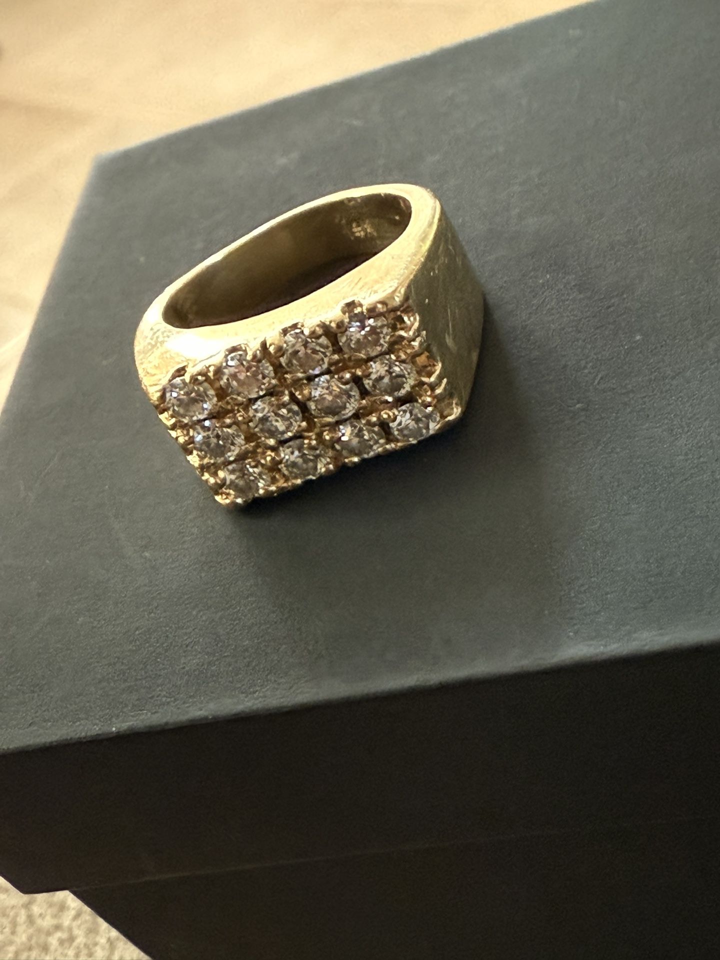 14k Pinky Ring VS1 Diamonds