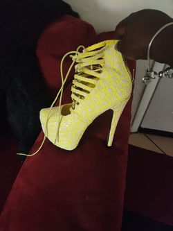 Women's High Heel Laced Up Shoes