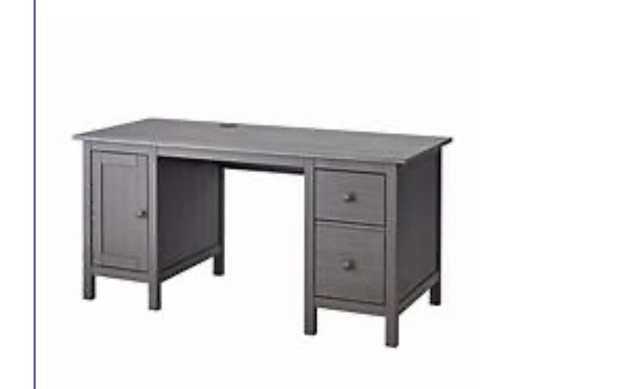 Ikea Hemnes Desk - Dark Grey