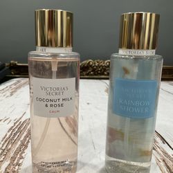 VICTORIAS SECRET COCONUT AND ROSE CALM AND RAINBOW SHOWERS