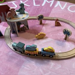Wooden Dino Train set 