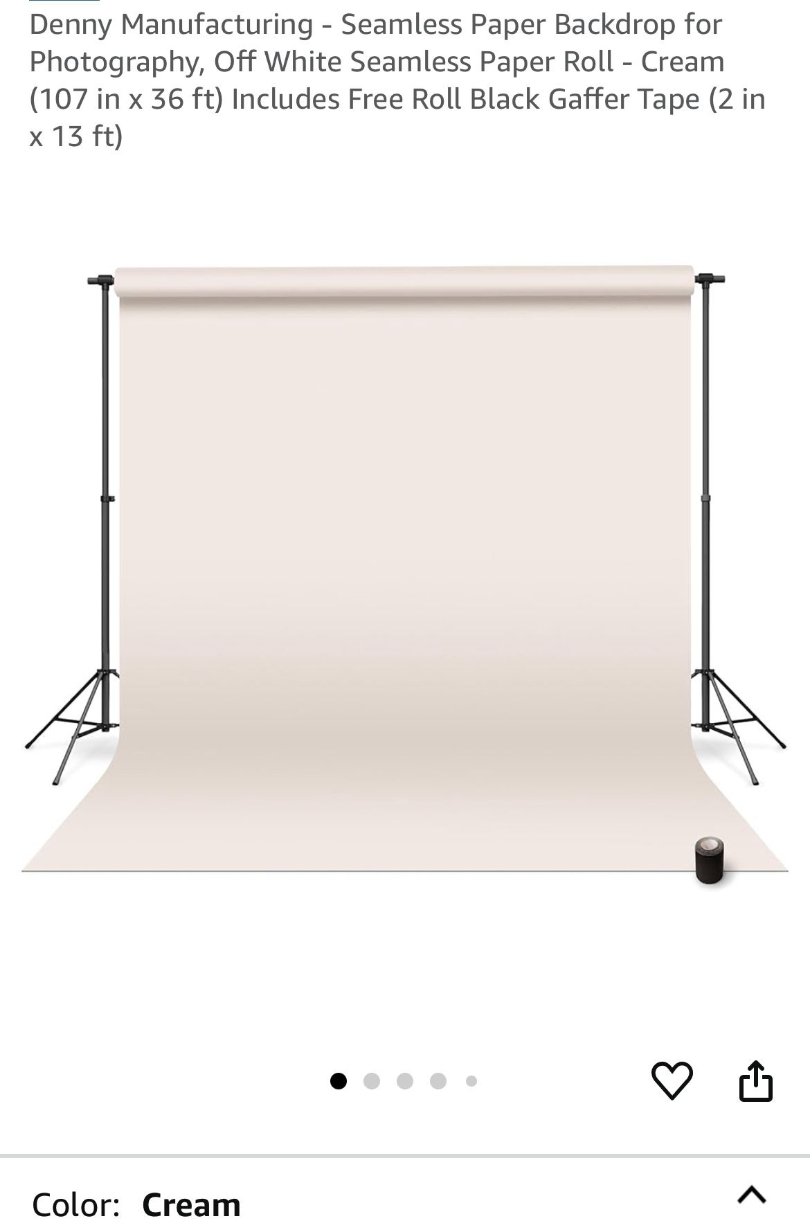 Seamless Photography Backdrop Paper