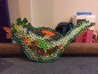 Bottle caps duck figure