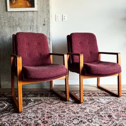 Two Vintage 1980’s armchairs 