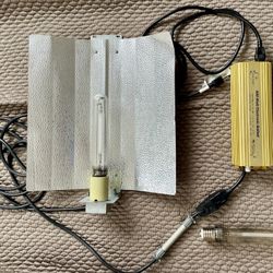 HPS 600w bulb with reflector and ballast 