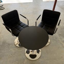 Adjustable Bar Table and Chairs