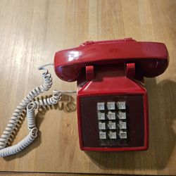 Red Desk Telephone