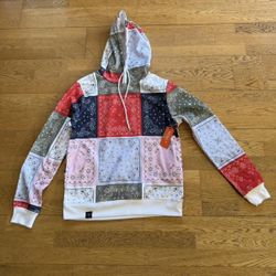 Brooklyn Standard Multicoloured Size 8 Bandana Print Hoodie 