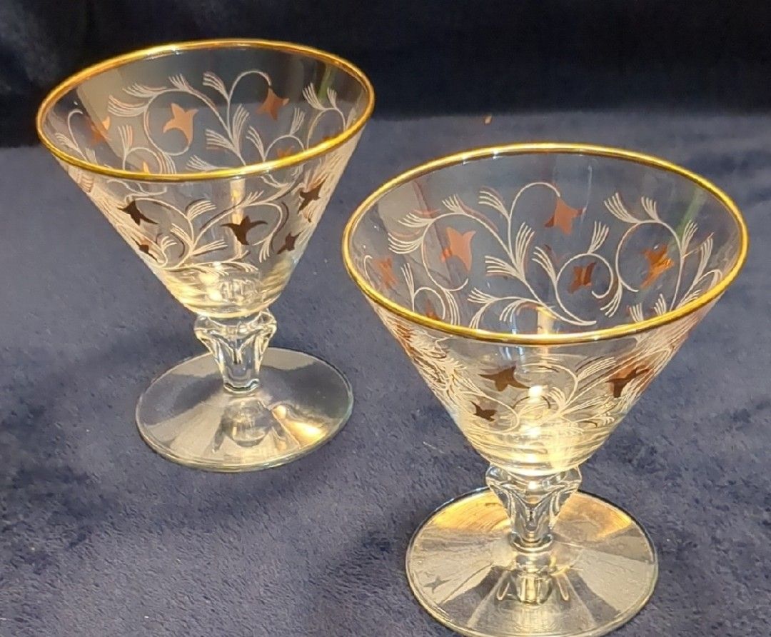 Royal Fern Collection By Libbey Mid-century Modern