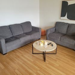 Modern Gray Sofa Set – Cozy & Minimalist Look