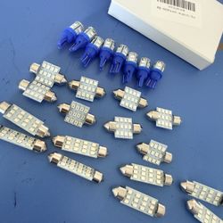 Car Interior LED Light Bulb Set – T10 & Festoon White Bright LEDs