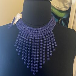 Blue Necklace & Earring Set