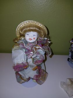 Doll With. Stand Porcelain Face