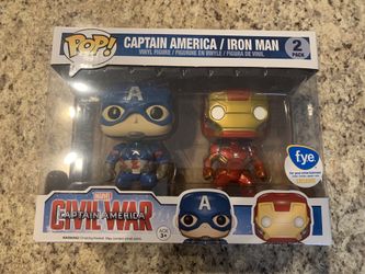 Captain America & Iron Man FYE Funko Pop