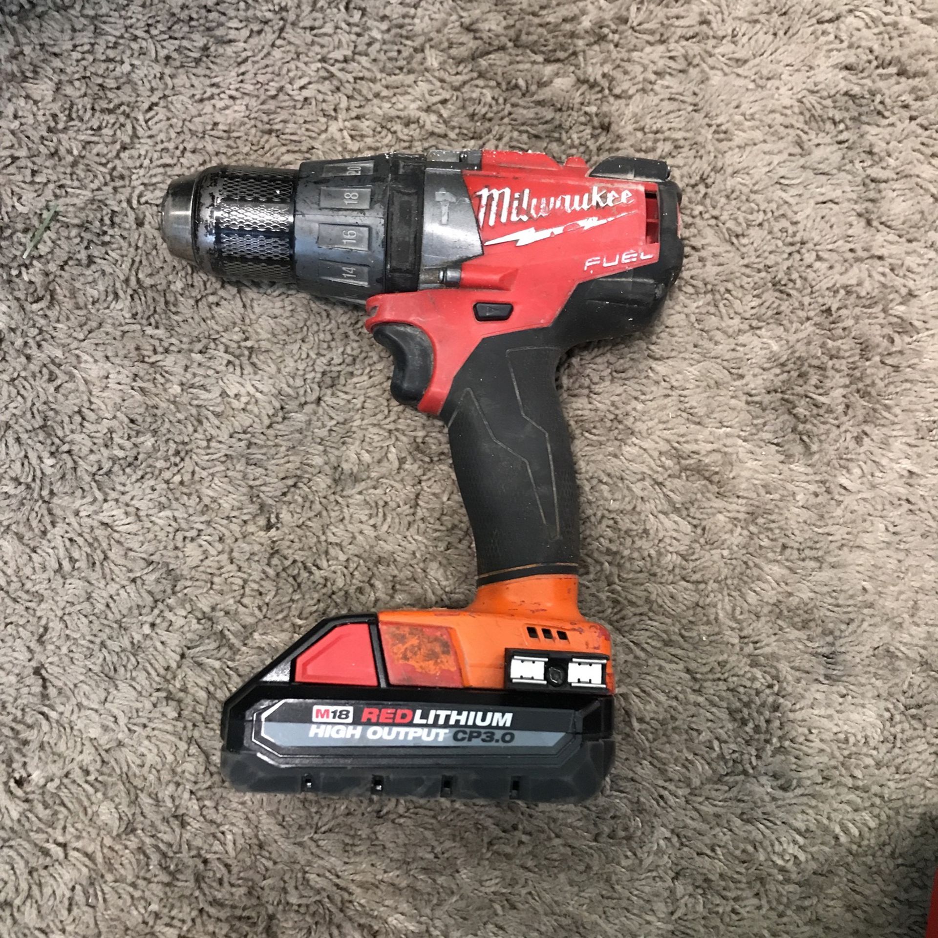 Milwaukee Fuel Hammer Drill With 3.0 Battery