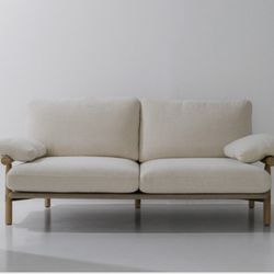 District Eight Stilt Double Seat Sofa Omari Putti ( HD Buttercup)