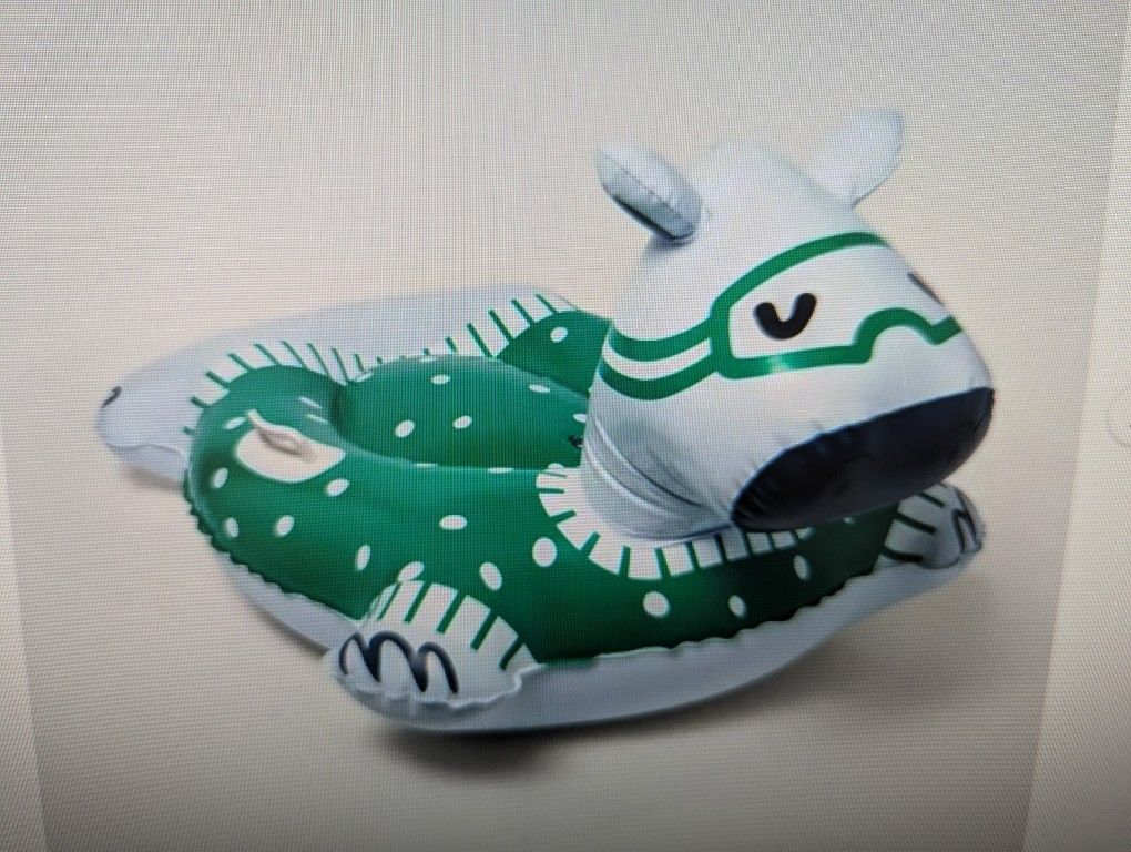 NEW Inflatable Hippo Swim/Snow Tube