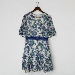 White Floral Dress - Donna Morgan