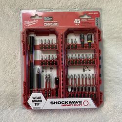 🔴⚫️SHOCKWAVE Impact Duty Alloy Steel Screw Driver Bit Set (45-Piecemeal