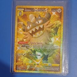 Perrserker Holographic Pokémon Card - Mint!
