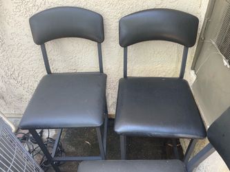 black chairs