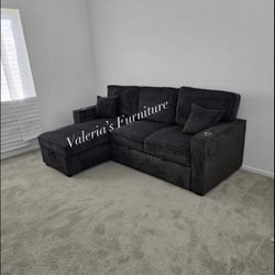 New Black Sofa 