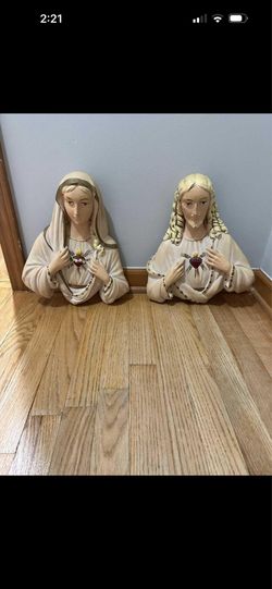 set of sacred heart of Jesus and Mary