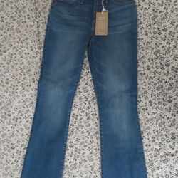 Madewell Cali Demi-Boot Jeans in Kemper Wash: Back-Seam Edition Sz 25 (25x26)