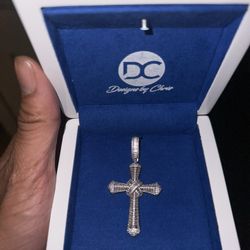 Moissanite Diamond Cross Pendant 