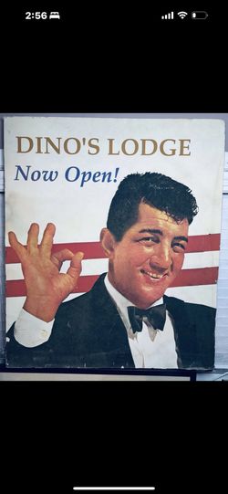 Dean Martin Dinoâs Lounge Ad Poster. Very Rare. Classic Americana. Vintage 40x35