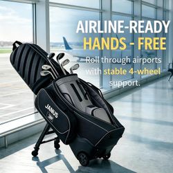 Janus Rolling Golf Travel Bag with Wheels