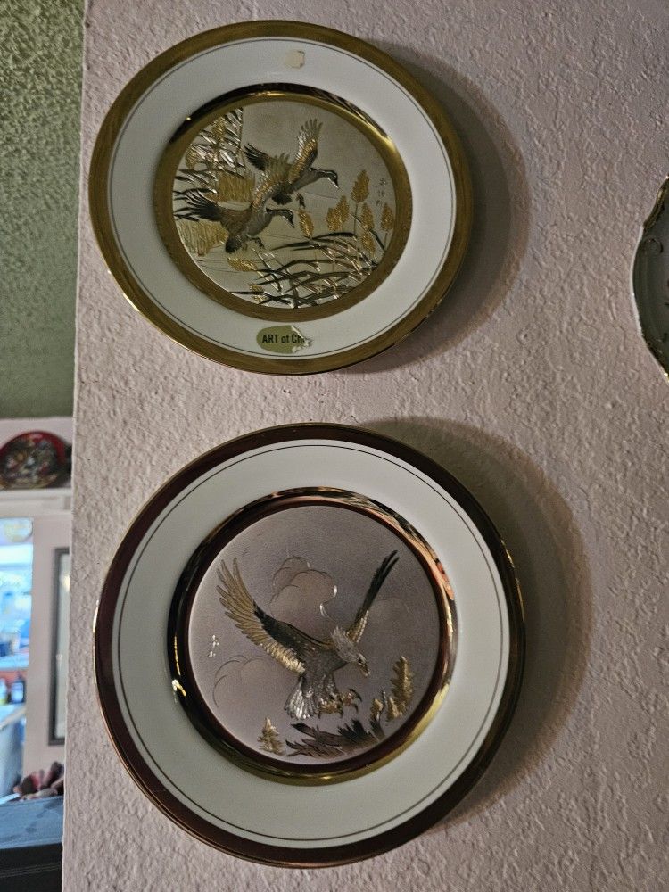 2 Gold Chokin Plates