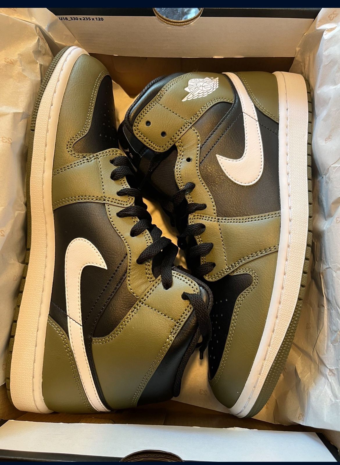 Jordan 1 Olive Green Mid