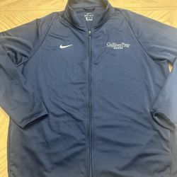 Nike Dri -fit blue tracksuit full zip jacket men’s size large 