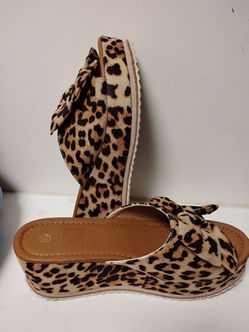 Cheetah wedges /heels