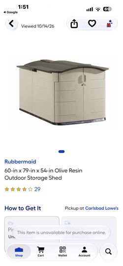 Free - Rubbermaid Shed