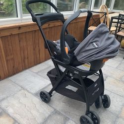 Baby Stroller with Infant Car Seat & Base Newborn Travel System Chicco Combo Set