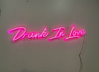 Drunk in love neon sign