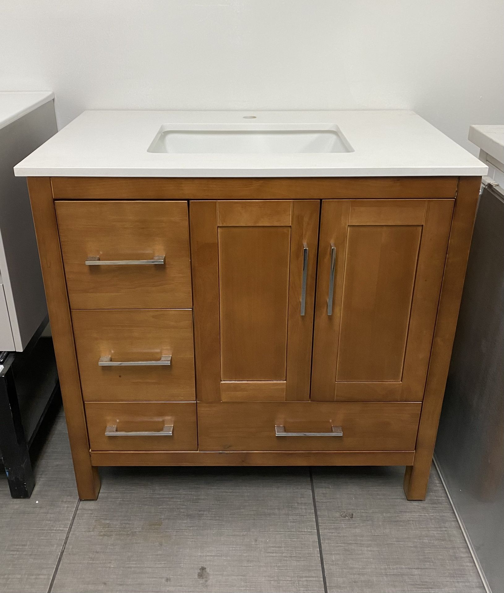 END OF YEAR SALE ~ Solid Wood Bathroom Vanity - 36 inches