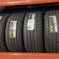 (Set of 4) New Tires “Staggered” 245/45/19 (Front) 275/40/19 (Rear) Lionhart All Season Mount Balance Install Included
