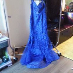 Strappy Back- Long Sequin Mermaid Wedding Dress 