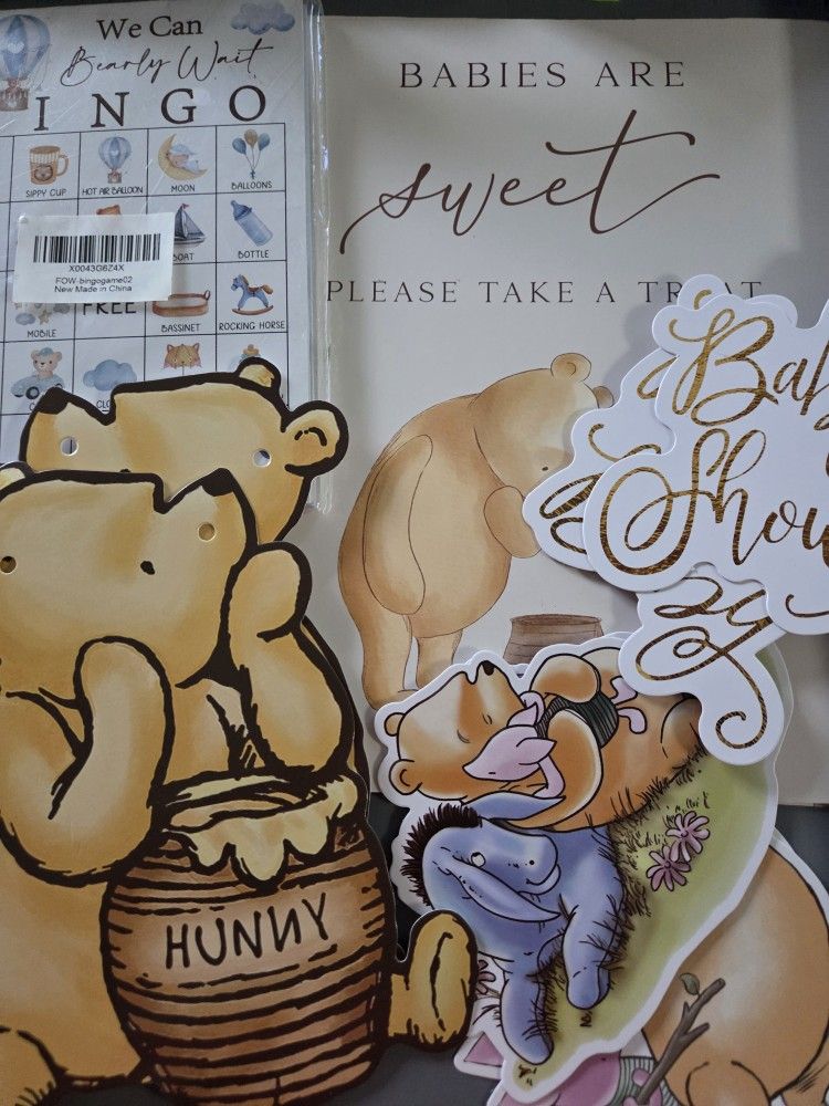 Winnie The Pooh Baby Shower Supplies 