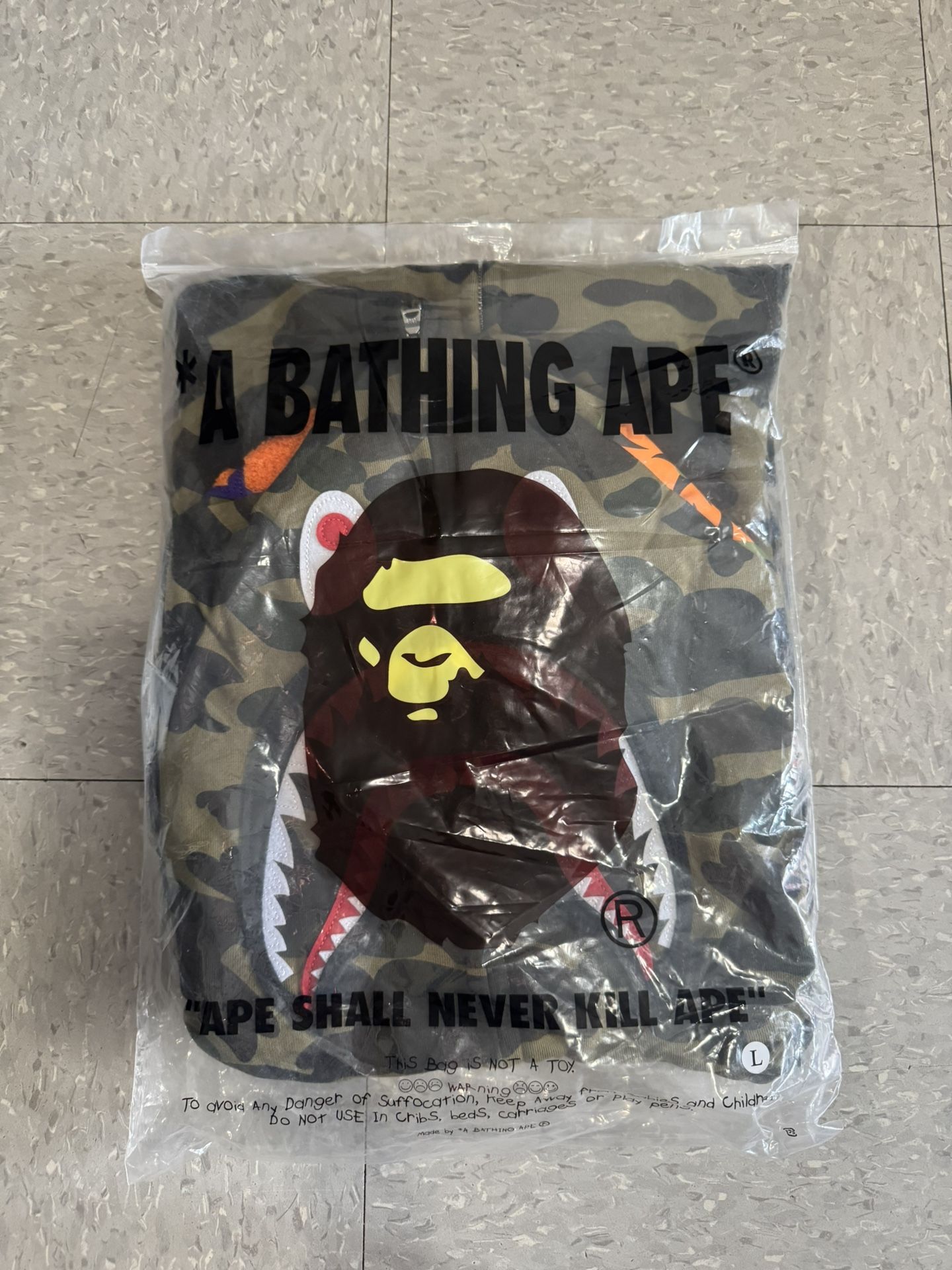 BAPE 1st Camo Shark Full Zip Hoodie 'Green'