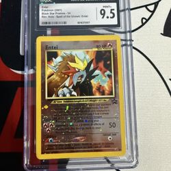 Entei #34 Reverse Holo 2001 Black Star Movie Promo 9.5 Mint +