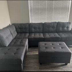 Grey Sectional Couch 