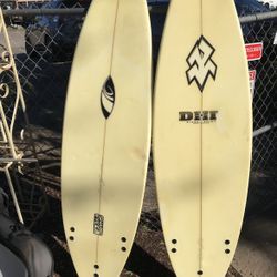 **2 Yellow Shortboards (Hanno Zini & DXT) + Osmo Bag – Bundle $250 OBO Quick Sale!**